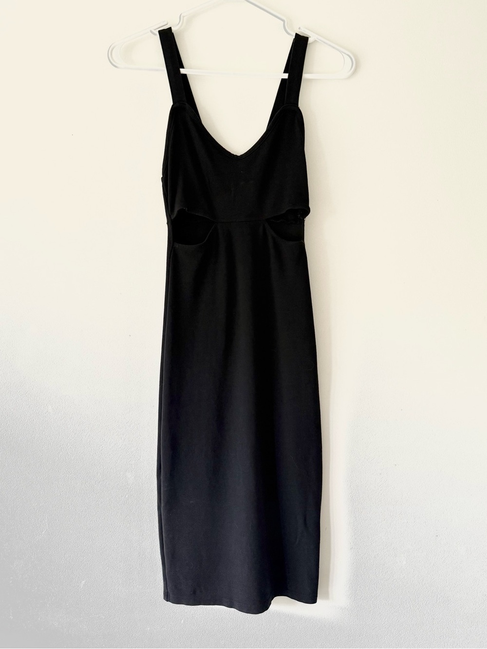 Six Crisp Days Midi Black Dress